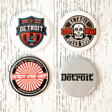 Detroit Garage - 4 button pack - Detroit Shirt CompanyDetroit Shirt CompanyOther Accessories