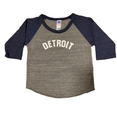 Baby - Detroit Bend Triblend 3/4 Sleeve Baseball T-shirt - Detroit Shirt CompanyDetroit Shirt CompanyKids Apparel