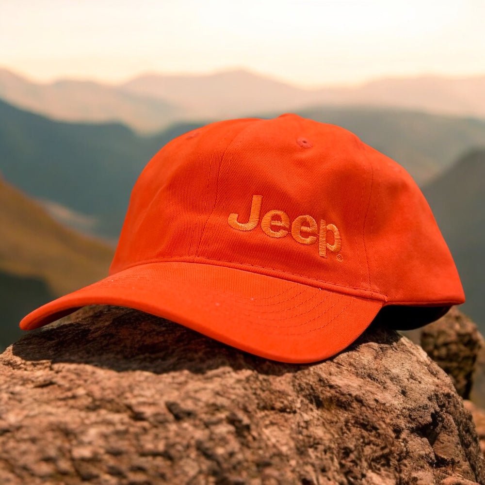 Hat - Jeep Chino Twill TONAL - Orange - Detroit Shirt CompanyFCA - JeepHats (Apparel)