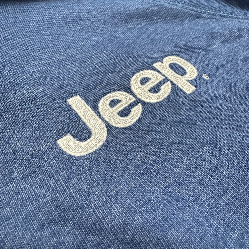 Mens Jeep® Text Zip French Terry Hooded Sweatshirt - Detroit Shirt CompanyFCA - JeepHoodies (Apparel)