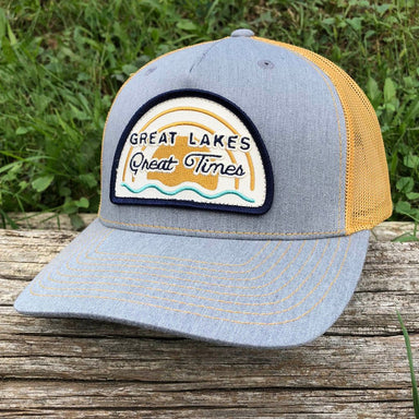 Hat - Michigan Great Lakes Great Times Snapback - H. Grey/Amber Gold - Detroit Shirt CompanyDetroit Shirt CompanyHats (Apparel)