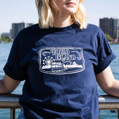 Mens Boblo Island T-shirt (Navy) - Detroit Shirt CompanyDetroit Shirt CompanyT-Shirts (Apparel)