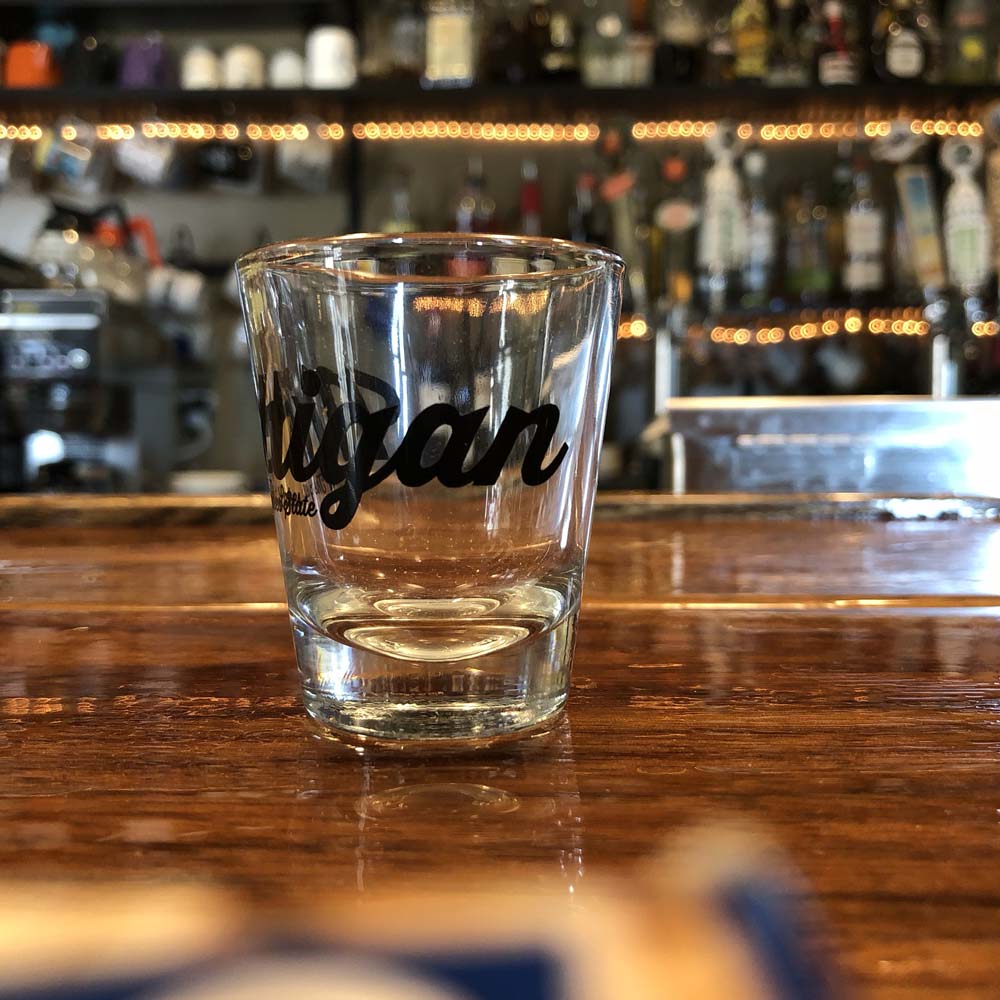 Shot Glass - Michigan Script - Detroit Shirt CompanyDetroit Shirt CompanyDrinkware (Accessories)