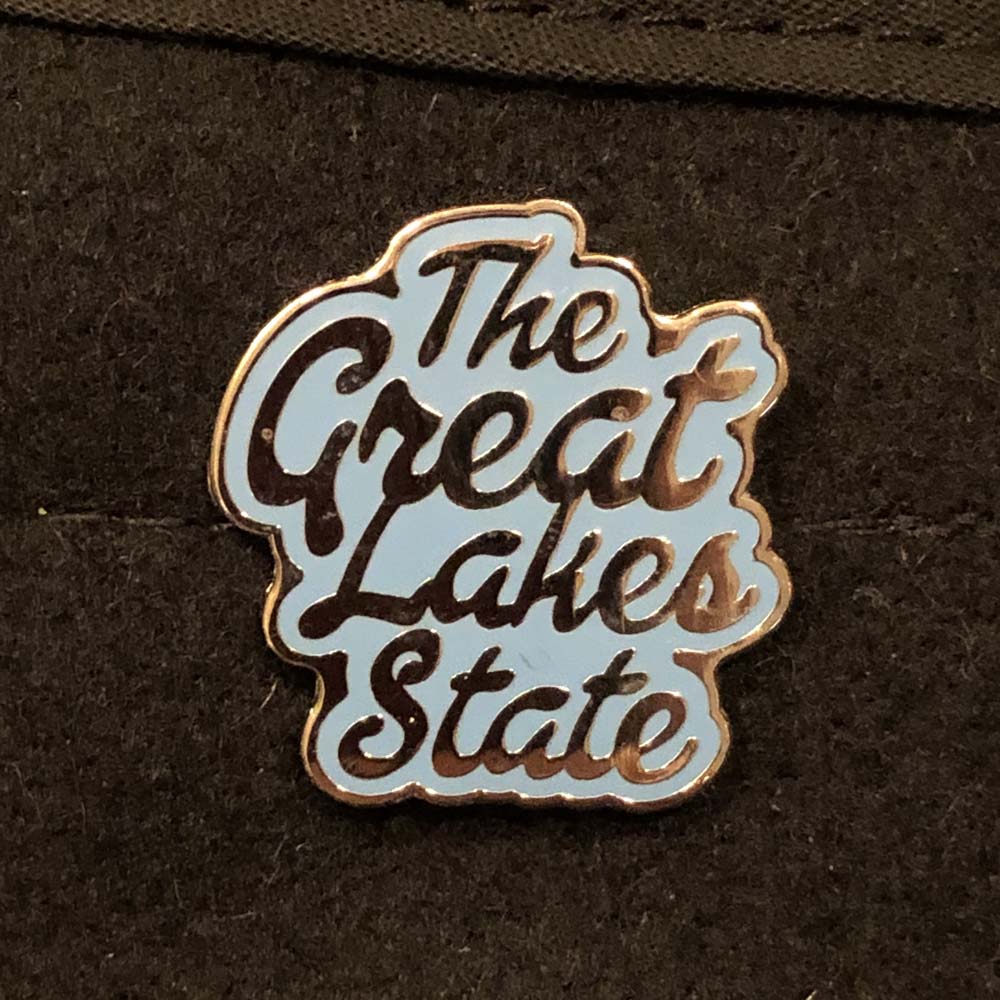 Enamel Pin - Michigan The Great Lakes State - Detroit Shirt CompanyDetroit Shirt CompanyEnamel Pin