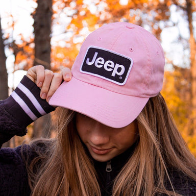 Hat - Jeep Chino Twill Patch - Pink - Detroit Shirt CompanyFCA - JeepHats (Apparel)