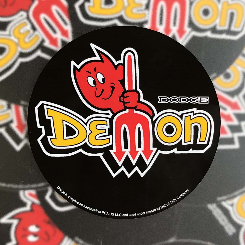 Sticker - Vintage Dodge Demon - Detroit Shirt CompanyFCA - DodgeStickers (Accessories)