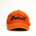 Hat - Orange Detroit Thirsty Script Unstructured - Detroit Shirt CompanyDetroit Shirt CompanyHats (Apparel)