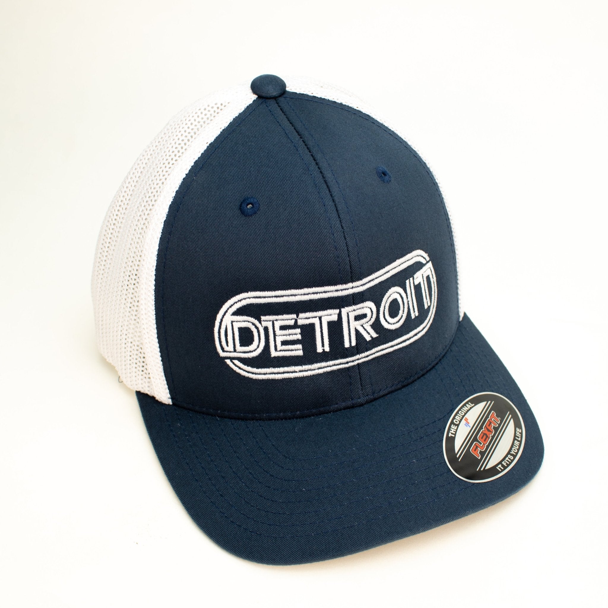 Hat - Detroit Wrap Flexfit (Navy/White) - Detroit Shirt CompanyDetroit Shirt CompanyHats (Apparel)