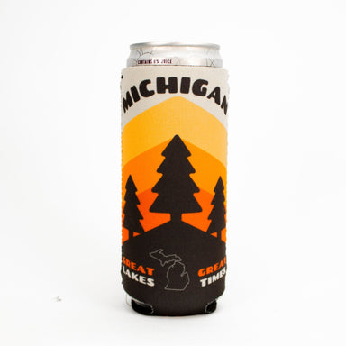 Slim Can Coozie - Michigan Pines - Detroit Shirt CompanyDetroit Shirt CompanyDrinkware (Accessories)