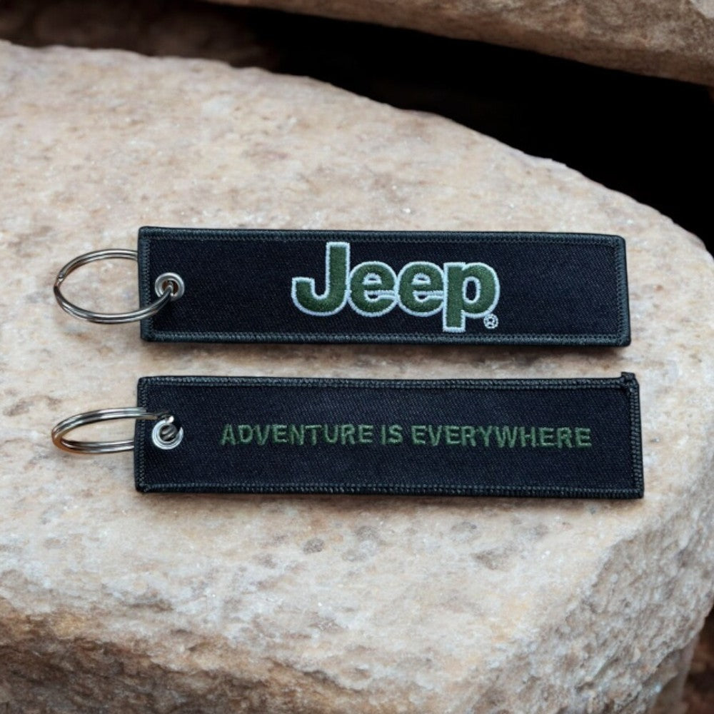 Keychain – Jeep Adventure Is Everywhere Embroidered Pull
