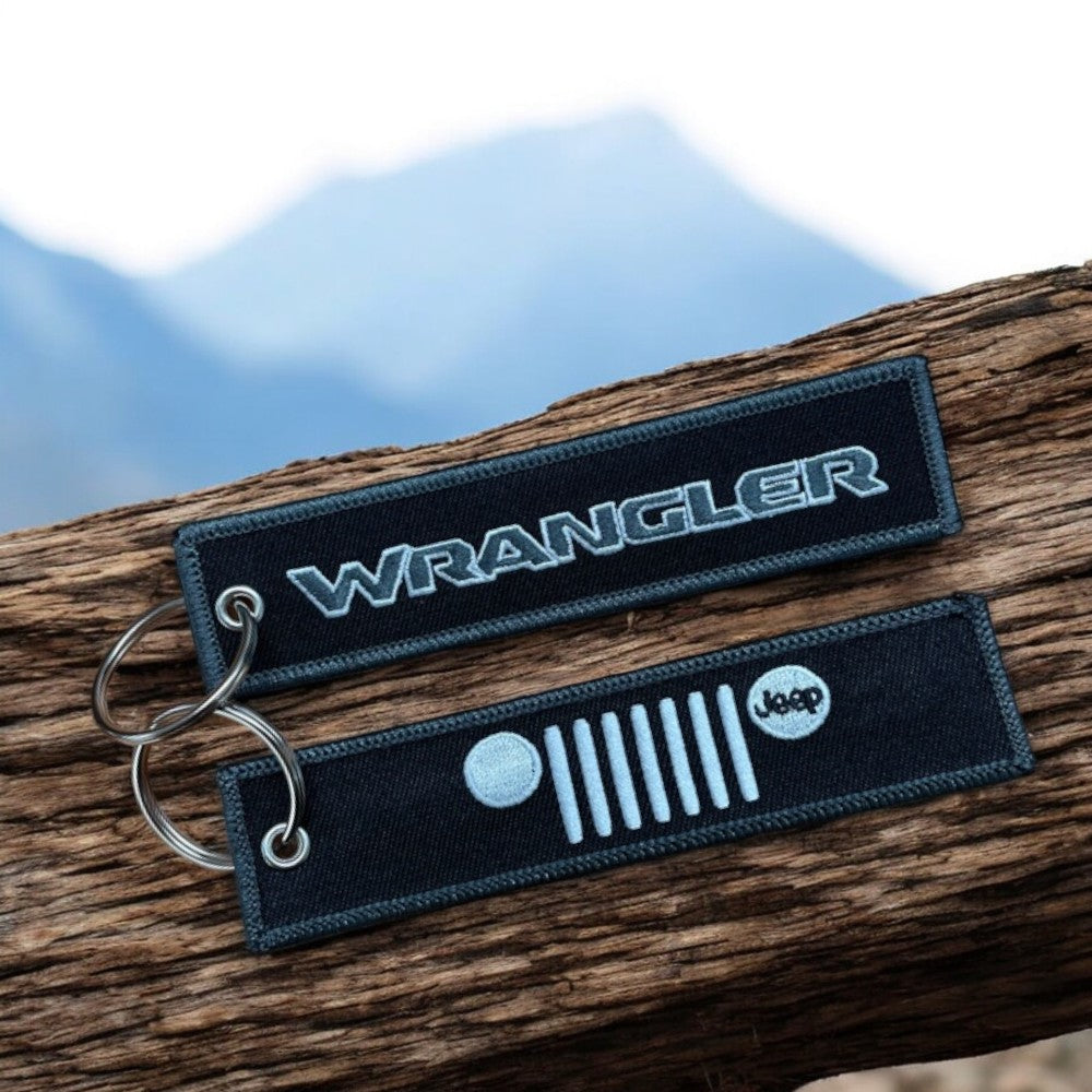 Keychain – Jeep Wrangler Embroidered Pull