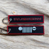 Keychain – Jeep Rubicon Embroidered, 5" Double-Sided