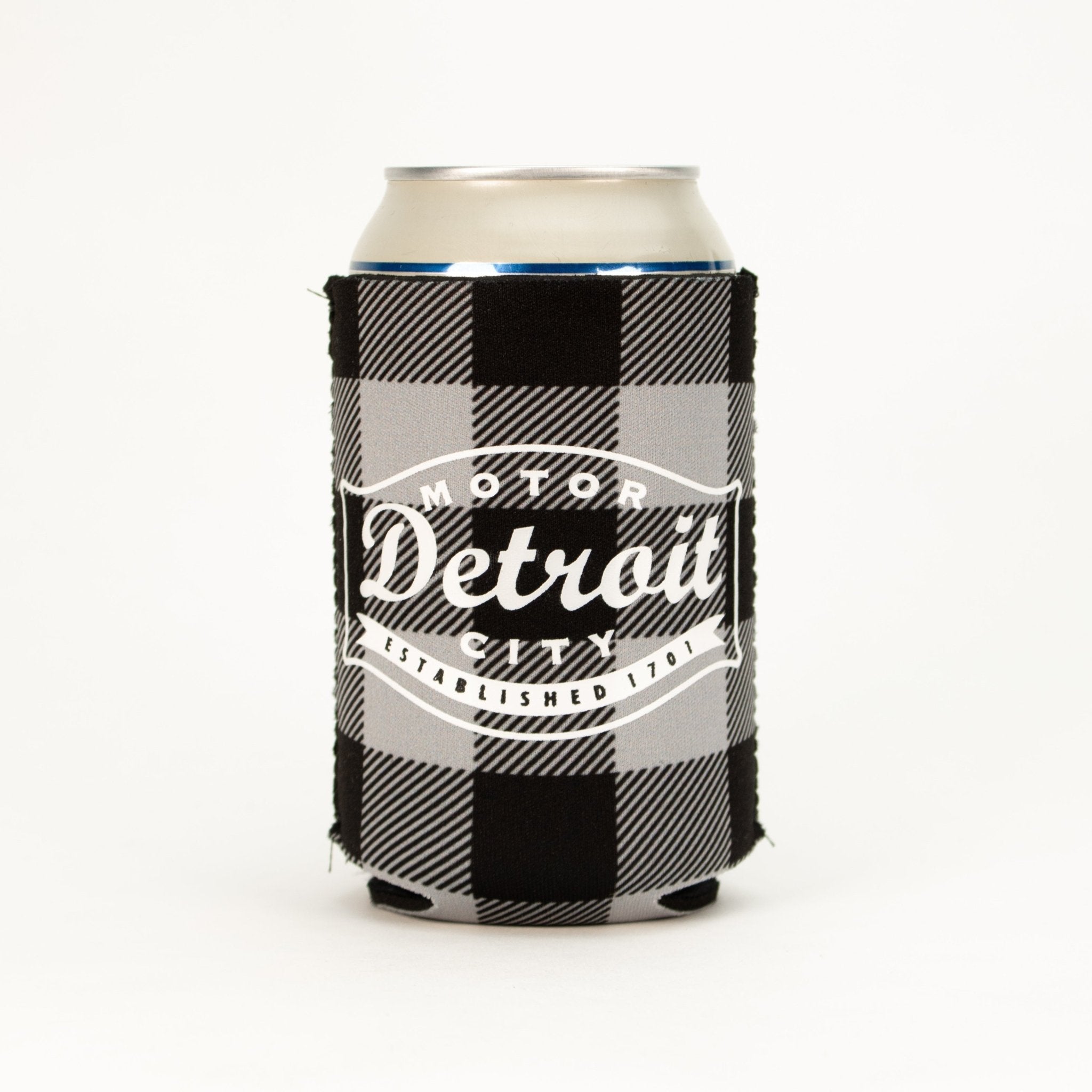 Coozie - Detroit Buckle Plaid - Detroit Shirt CompanyDetroit Shirt CompanyDrinkware (Accessories)