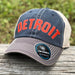 Hat - Detroit Bend Twill (Navy / Bone / Orange) - Detroit Shirt CompanyDetroit Shirt CompanyHats (Apparel)