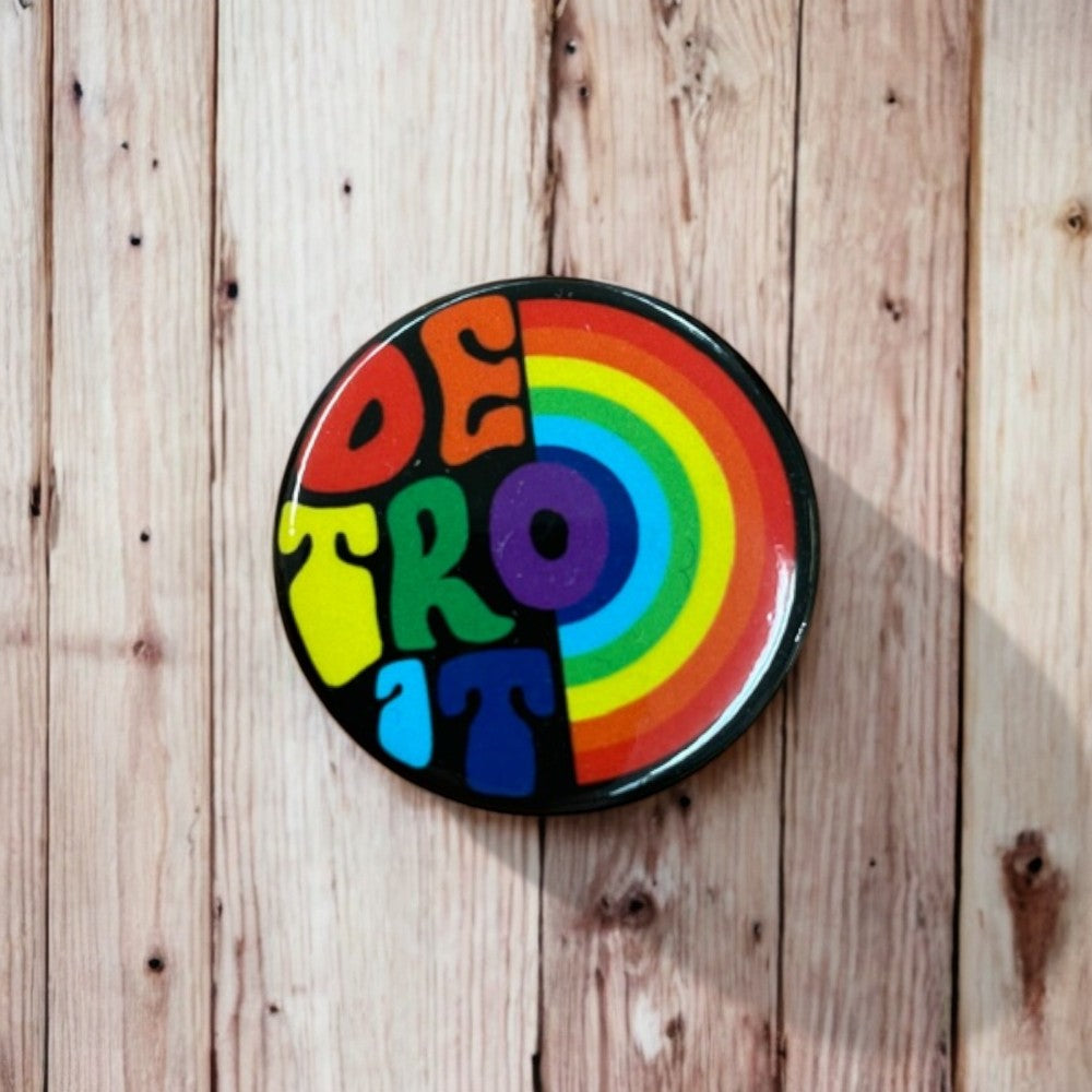 Button - Detroit Rainbow