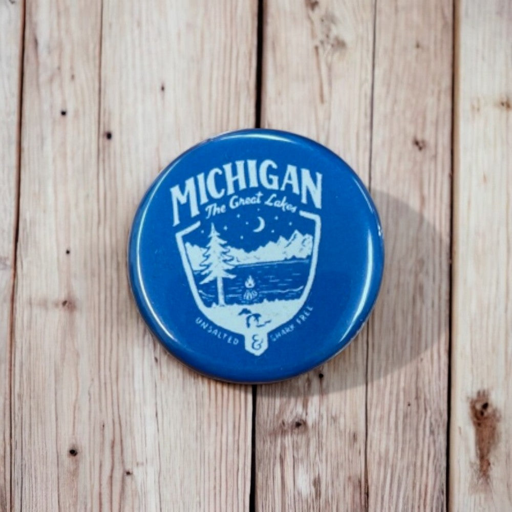 Button - Michigan Shield