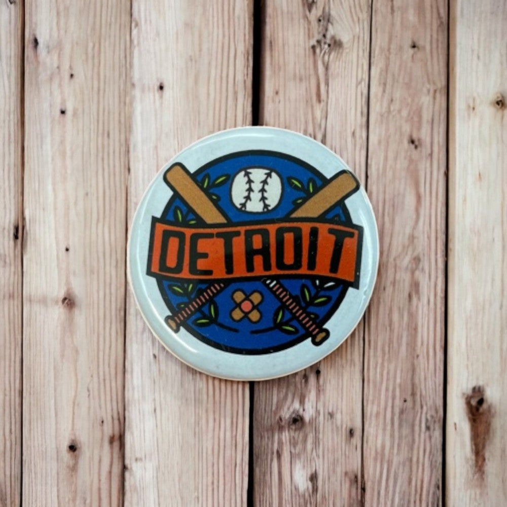 Button - Detroit Baseball