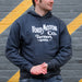 Hoodie - Mens Ford Distressed 1903 Text - Heather Navy - Detroit Shirt CompanyDSC - FordHoodies (Apparel)