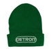 Hat - Detroit Wrap Flip Knit - Kelly Green - Detroit Shirt CompanyDetroit Shirt CompanyHats (Apparel)