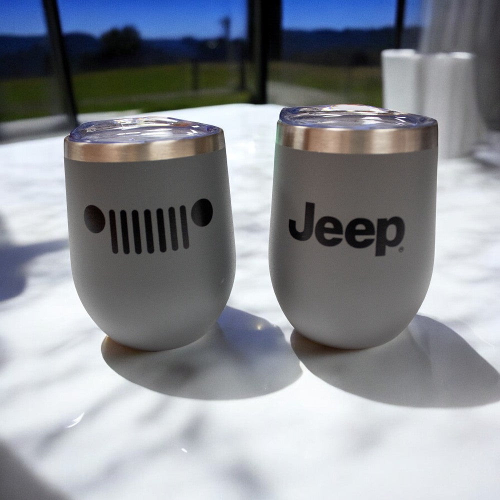 Jeep Insulated Wine Tumbler - Storm Grey Matte