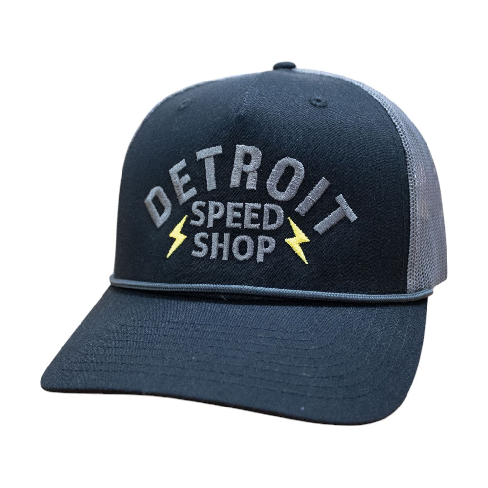 Hat - Detroit Speed Shop Bolt - Black/Charcoal