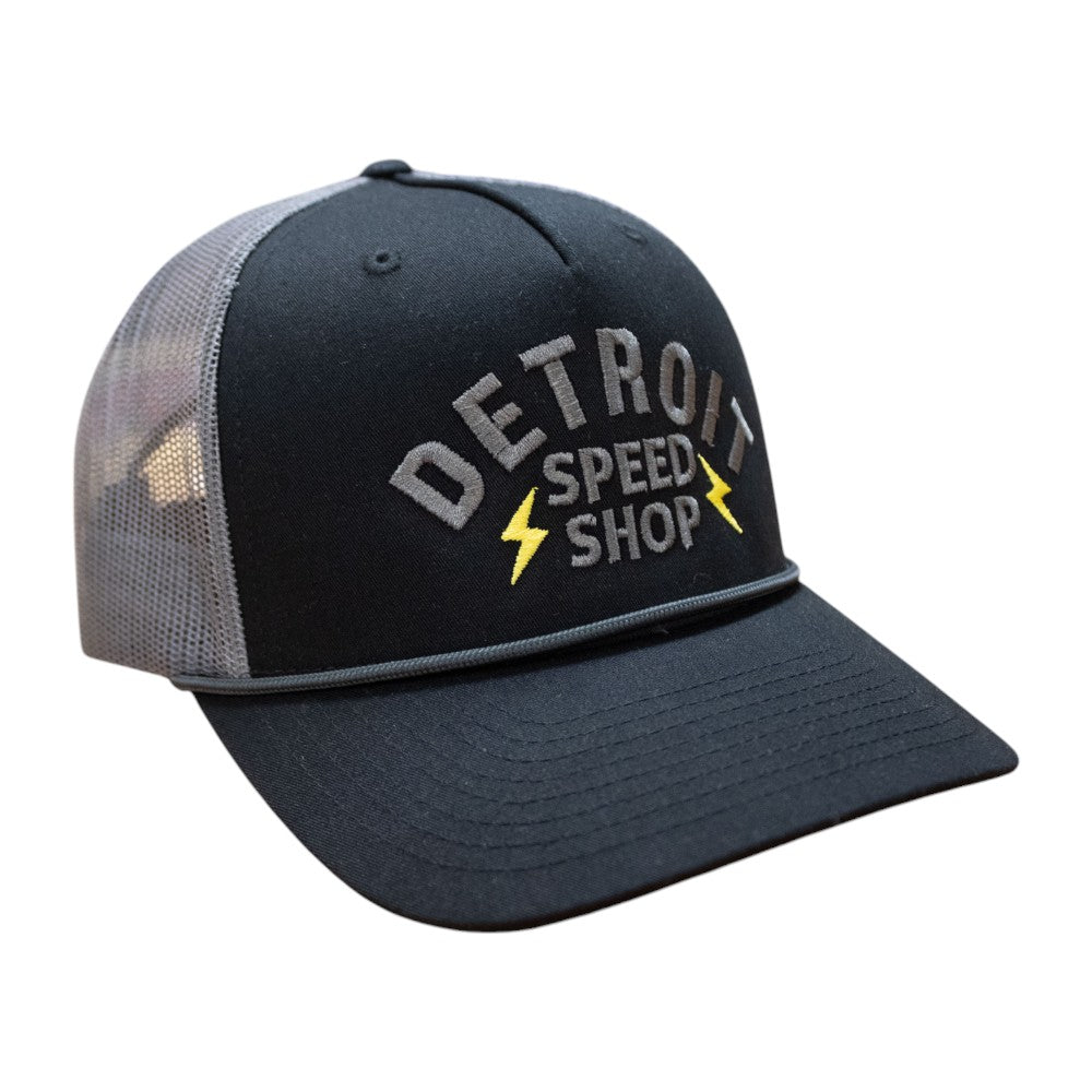 Hat - Detroit Speed Shop Bolt - Black/Charcoal