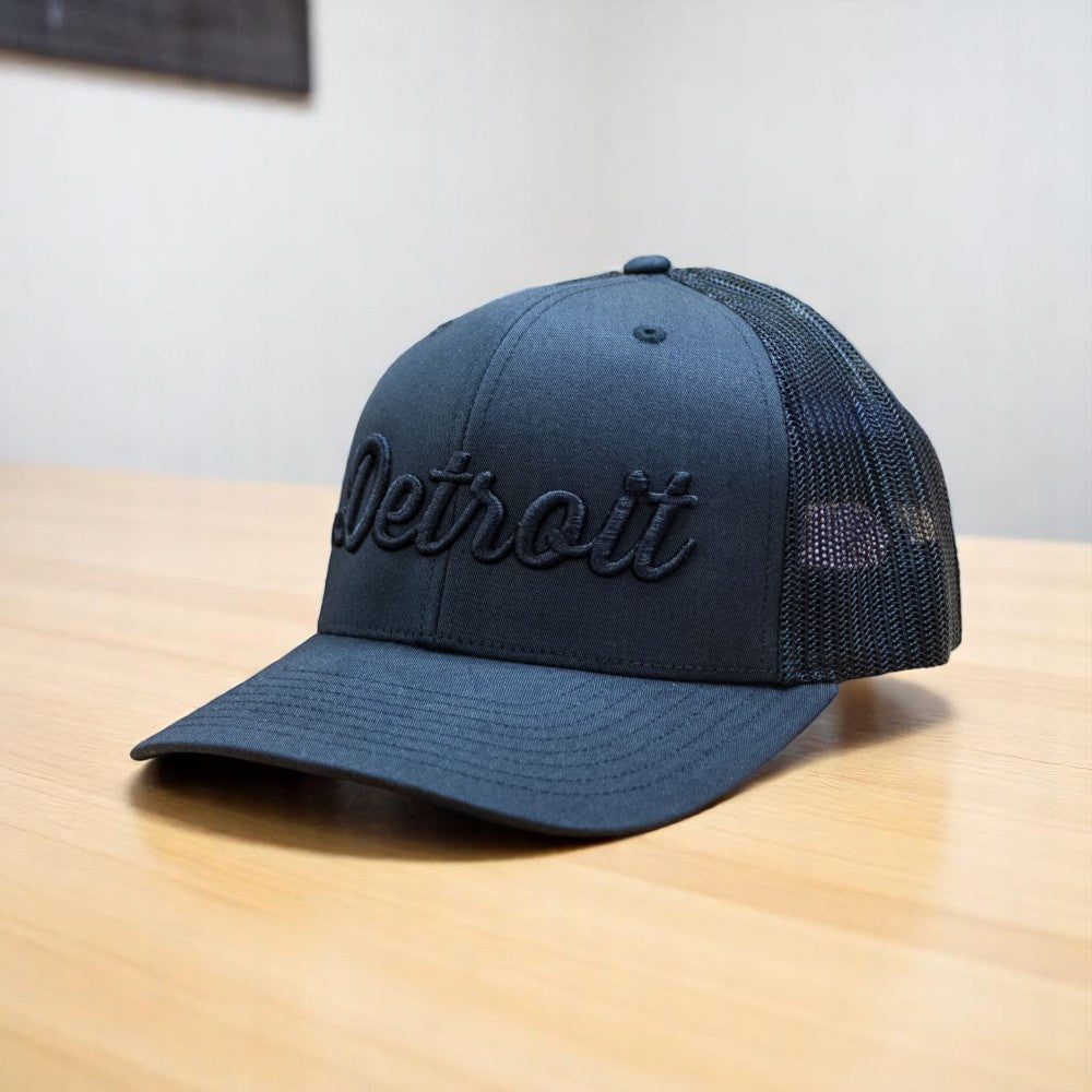 Hat - Detroit Thirsty Blackout Snapback
