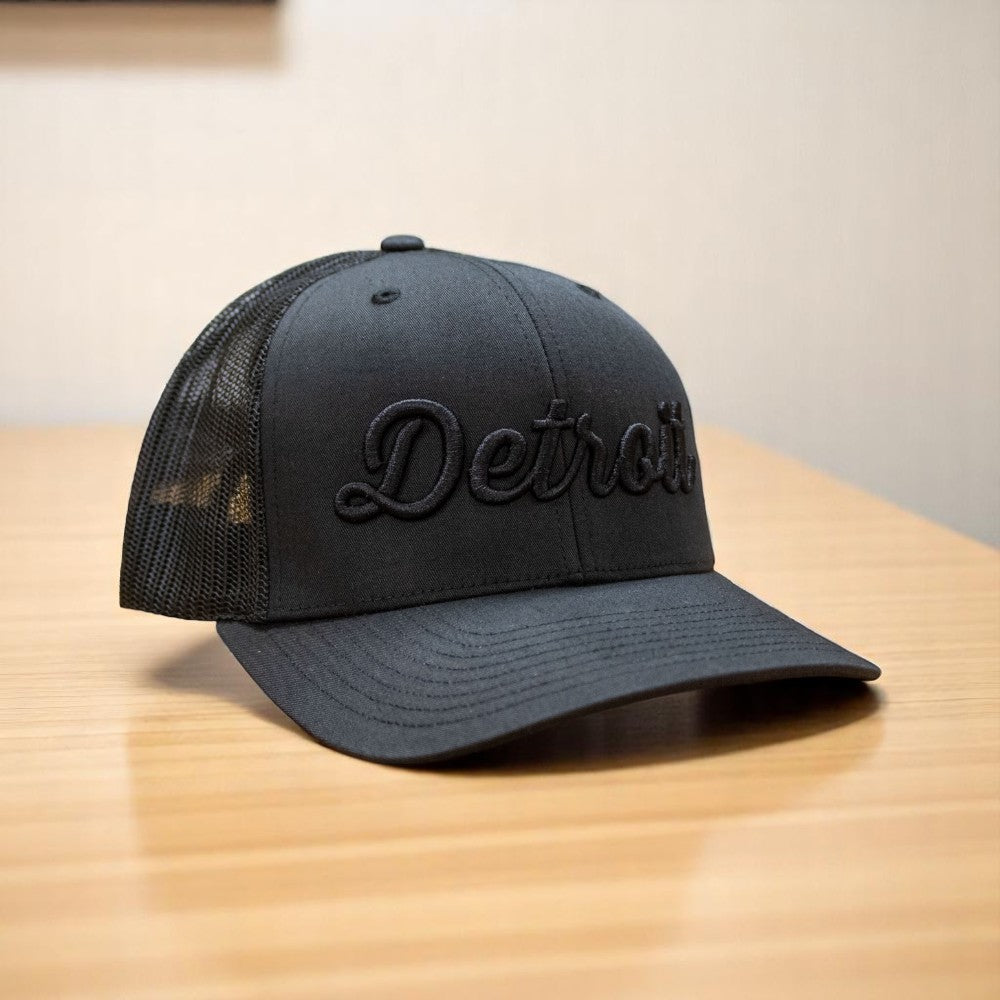 Hat - Detroit Thirsty Blackout Snapback