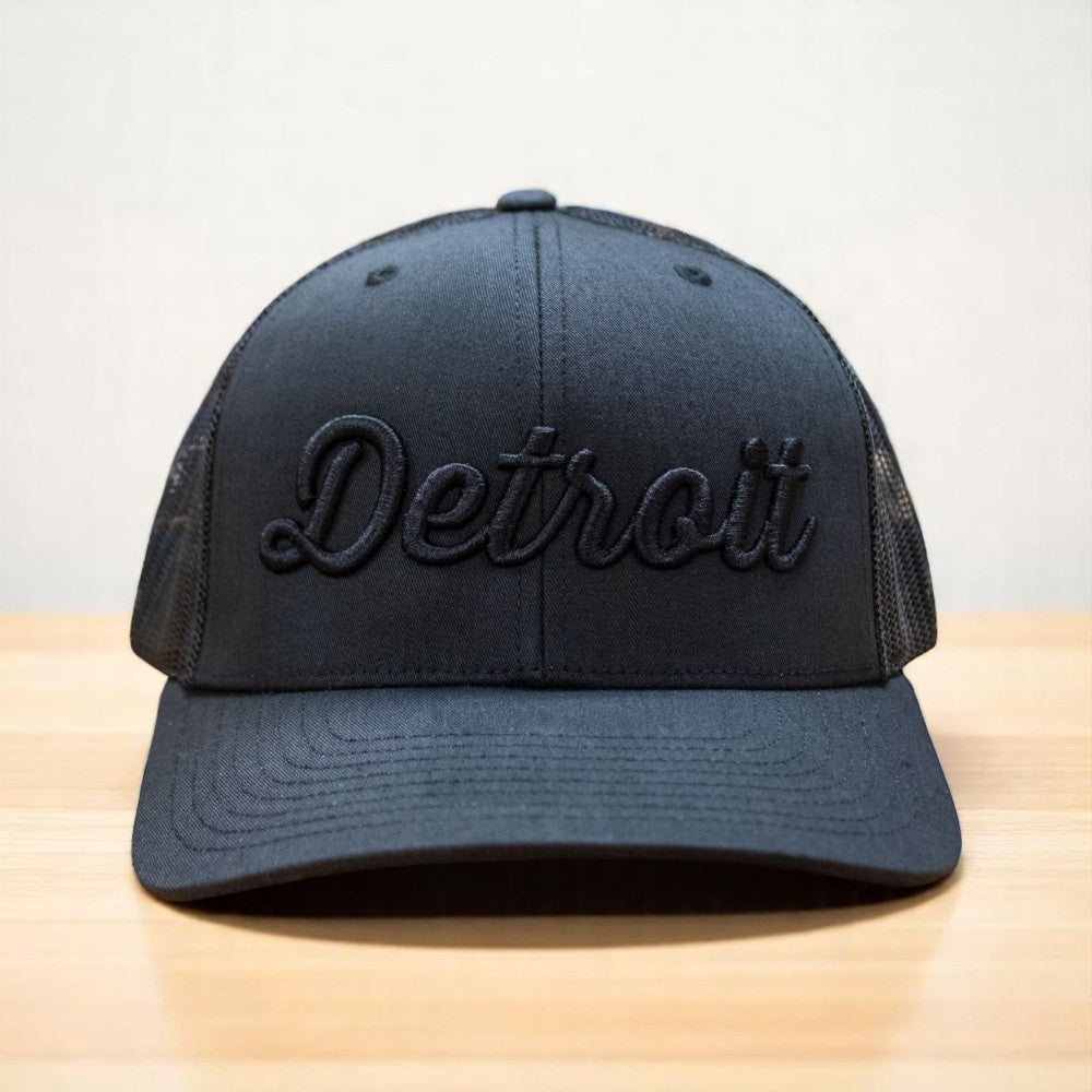 Hat - Detroit Thirsty Blackout Snapback
