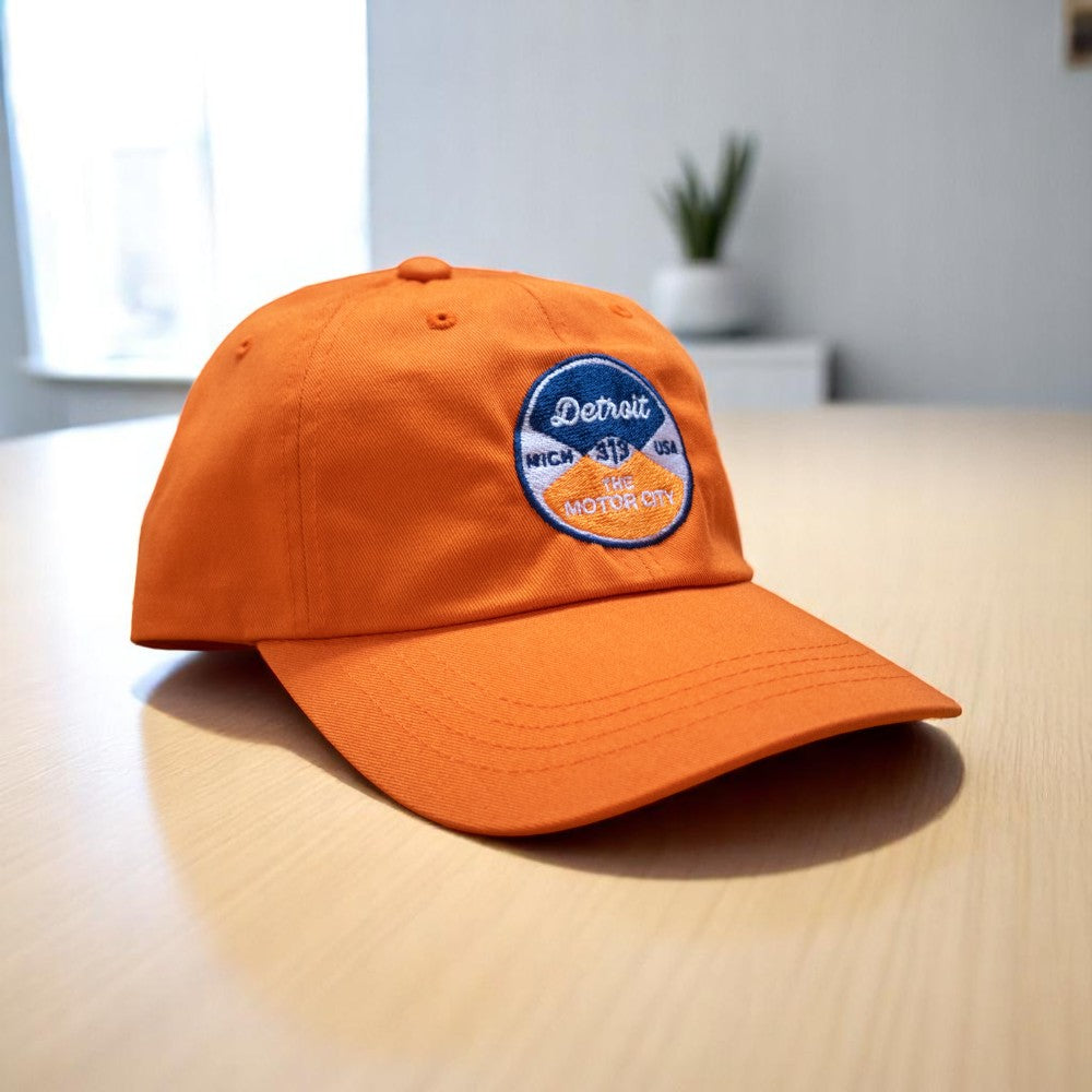 Hat - Orange Detroit Reel Unstructured