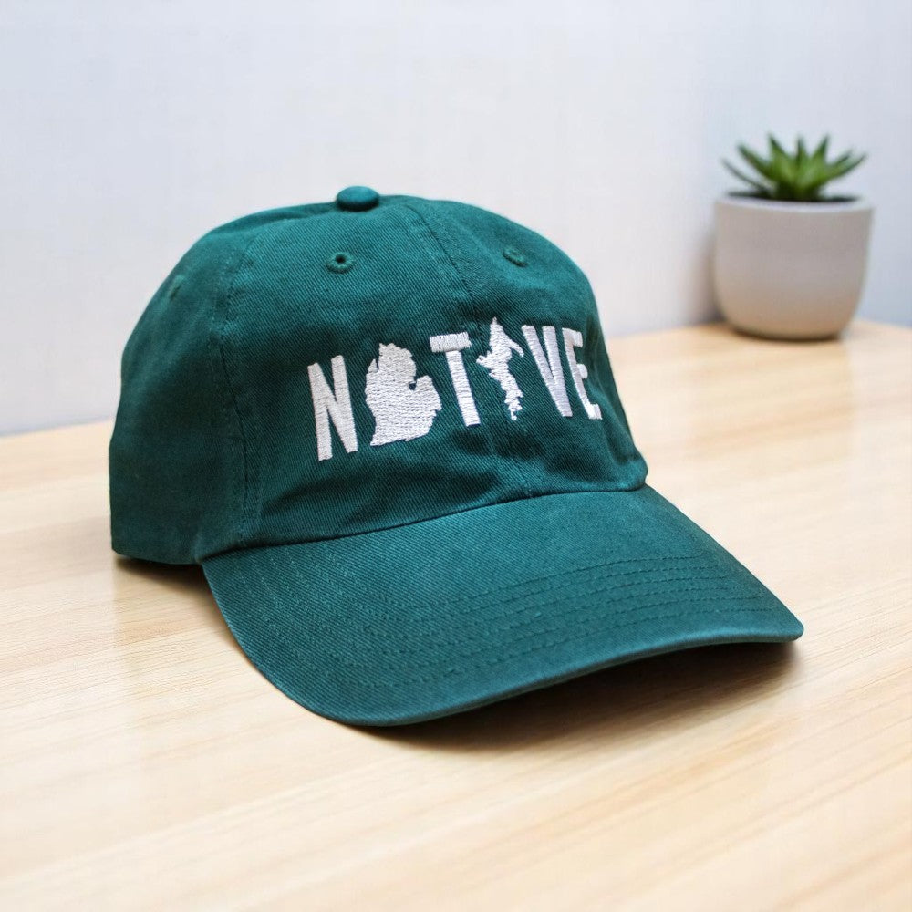 Hat - Michigan NATIVE Unstructured Green