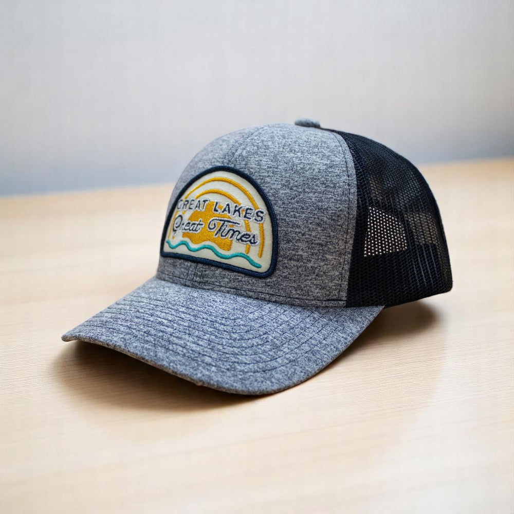 Hat - Michigan Great Lakes Great Times Snapback - H. Navy/Navy