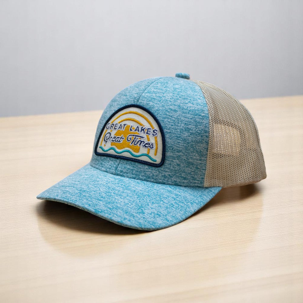 Hat - Michigan Great Lakes Great Times Snapback - H. Green Teal/Birch
