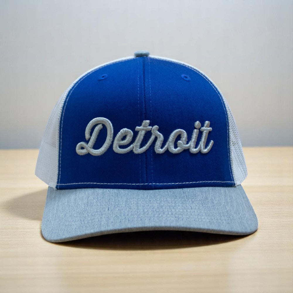 Hat - Detroit Thirsty Richardson Snapback - Blue/Grey/White