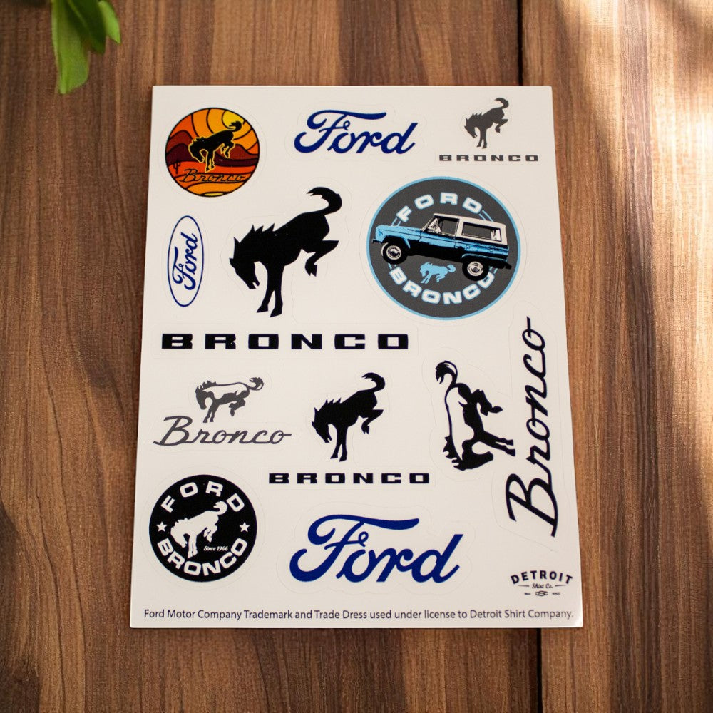 Sticker Sheet - Ford Bronco