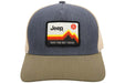 Hat - Jeep Have Fun Out There Trucker Patch Hat - Charcoal/Olive/Khaki - Detroit Shirt CompanyFCA - JeepHats (Apparel)