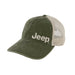 Hat - Jeep Garment Washed Trucker - Drab Green - Detroit Shirt CompanyFCA - JeepHats (Apparel)