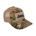 Hat - Jeep Text Logo Camo Pattern Hook and Loop Tactical Snapback - Detroit Shirt CompanyFCA - JeepHats (Apparel)