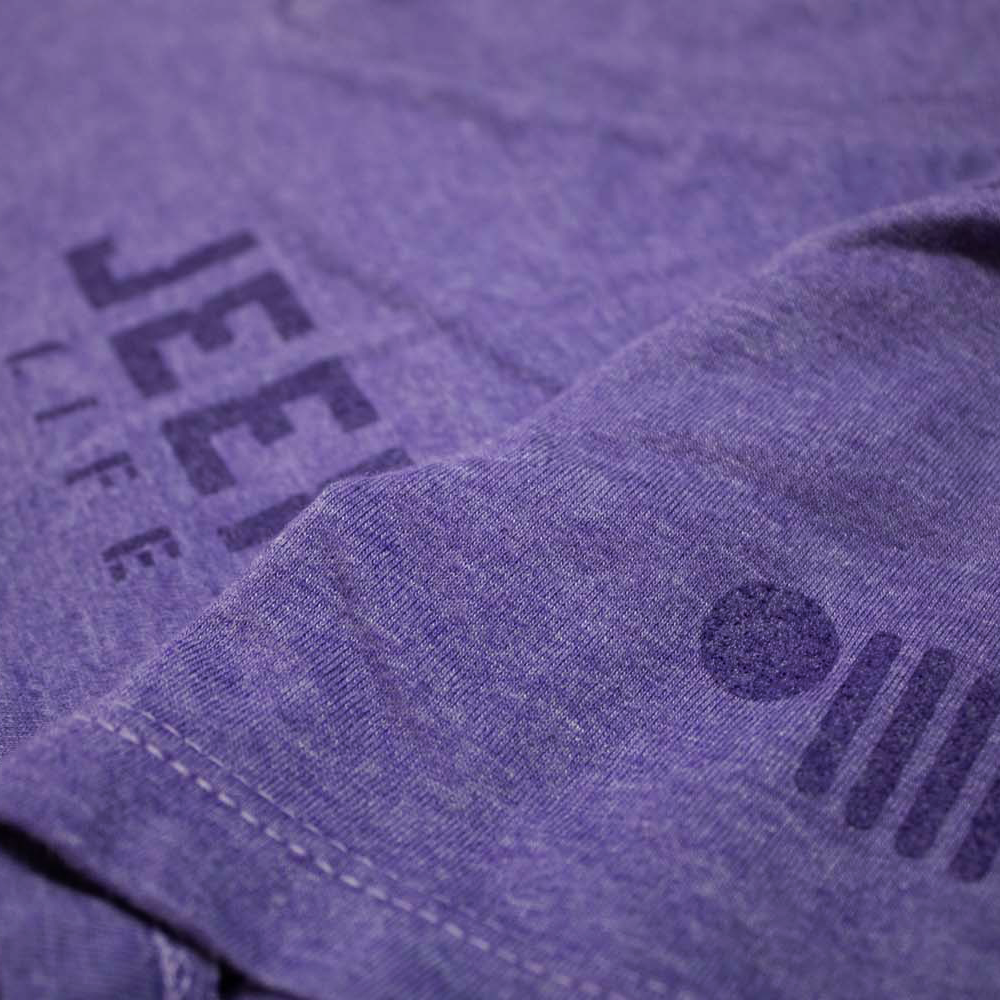Ladies Jeep® Life Purple Tone Triblend V-neck
