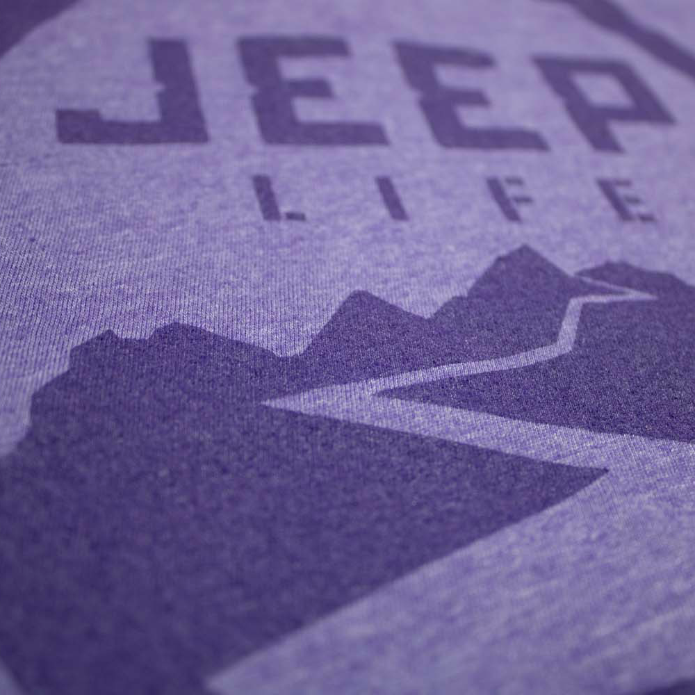 Ladies Jeep® Life Purple Tone Triblend V-neck
