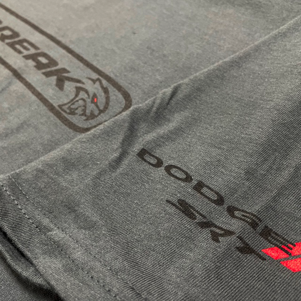 Mens Dodge SRT Hellcat JAILBREAK T-shirt - Charcoal - FINAL SALE