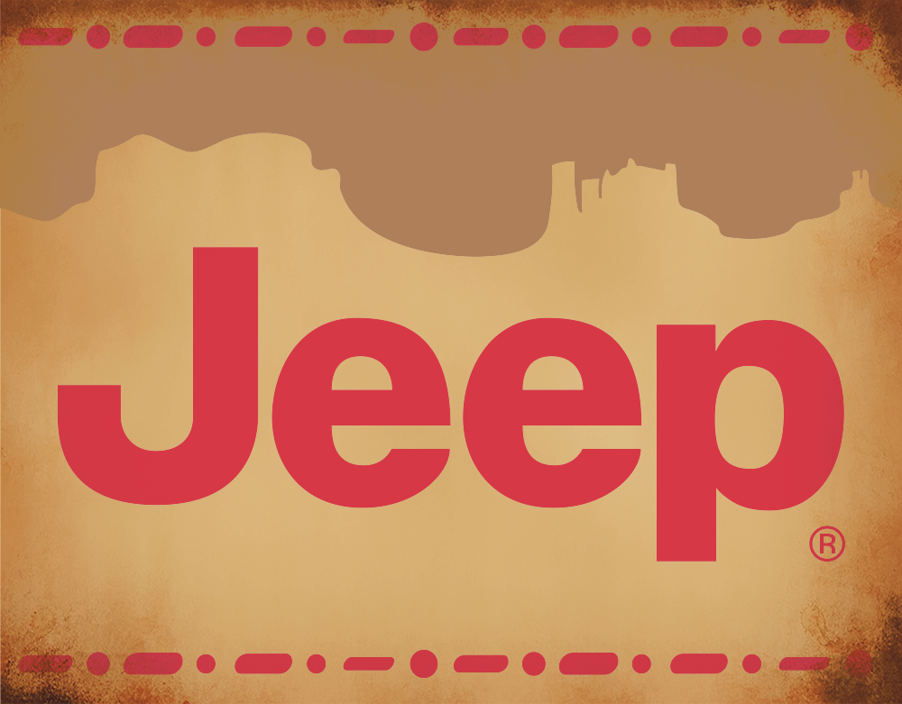 Metal Sign - Jeep Desert