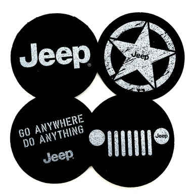 Coaster Set - Jeep Assorted Logos - Detroit Shirt CompanyFCA - JeepDrinkware (Accessories)