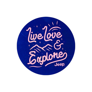 Sticker - Jeep® Live Love Explore - Detroit Shirt CompanyFCA - JeepStickers (Accessories)