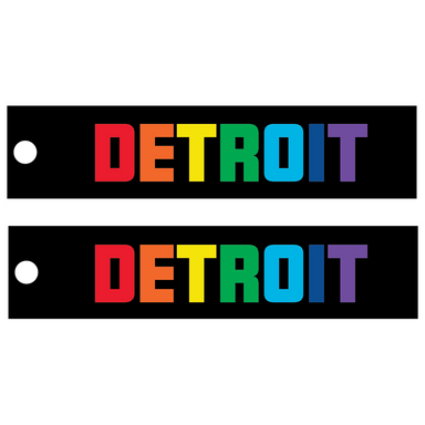 Keychain - Detroit Rainbow - Pull - Detroit Shirt CompanyDetroit Shirt CompanyKeychain