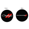 Keychain - Dodge Challenger Script - Round Metal