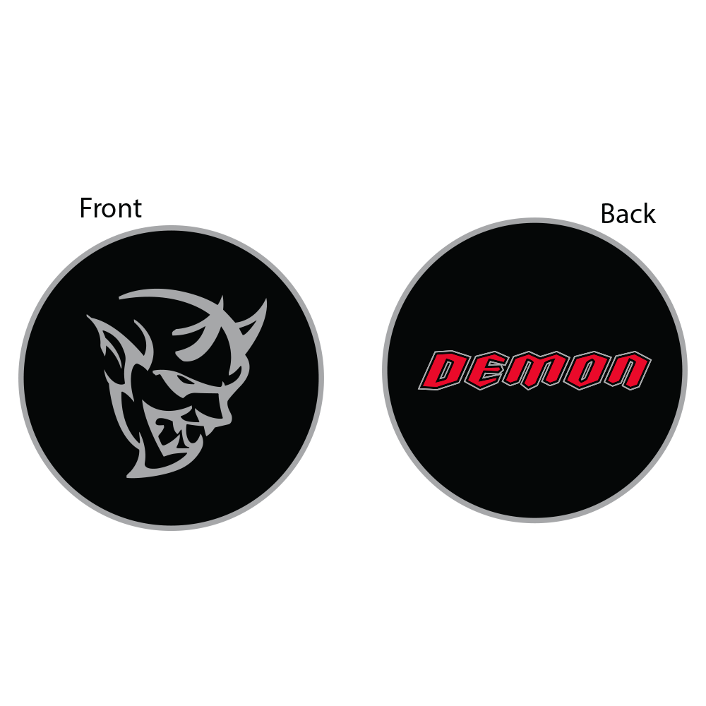 Keychain - Dodge Demon - Round Metal