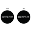 Keychain - Detroit Grigio - Round Metal