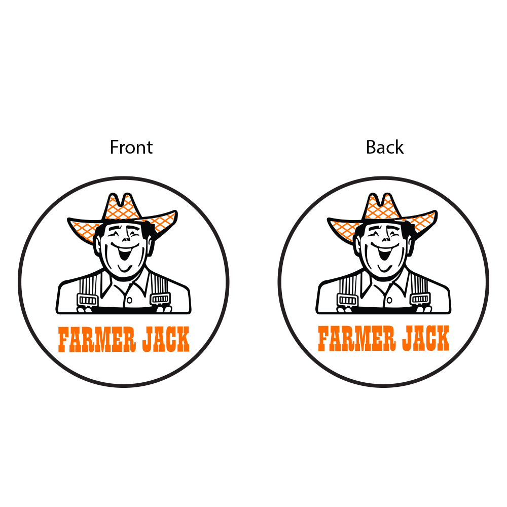 Keychain - Farmer Jack - Round Metal