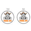 Keychain - Farmer Jack - Round Metal
